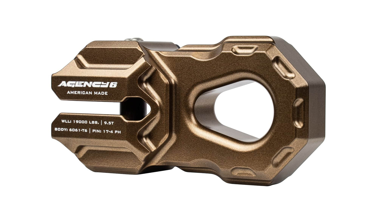 Agency6.com Bronze Agency 6™ Billet Winch Shackle