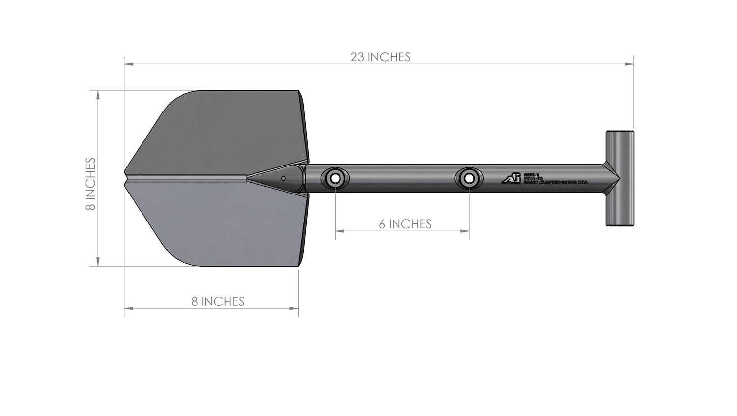 Agency6.com Off Road Adventure Agency 6™Adventure Mini Shovel (AMS-1) - Orange