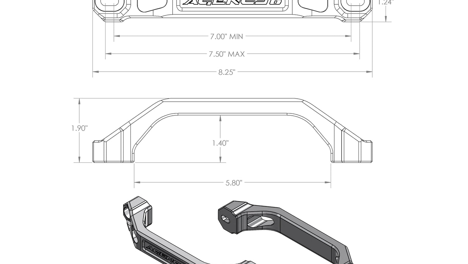 Agency6.com Off Road Adventure Agency 6™ Billet Grab Handles - Pair