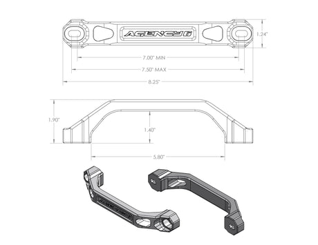 Agency6.com Off Road Adventure Agency 6™ Billet Grab Handles - Pair