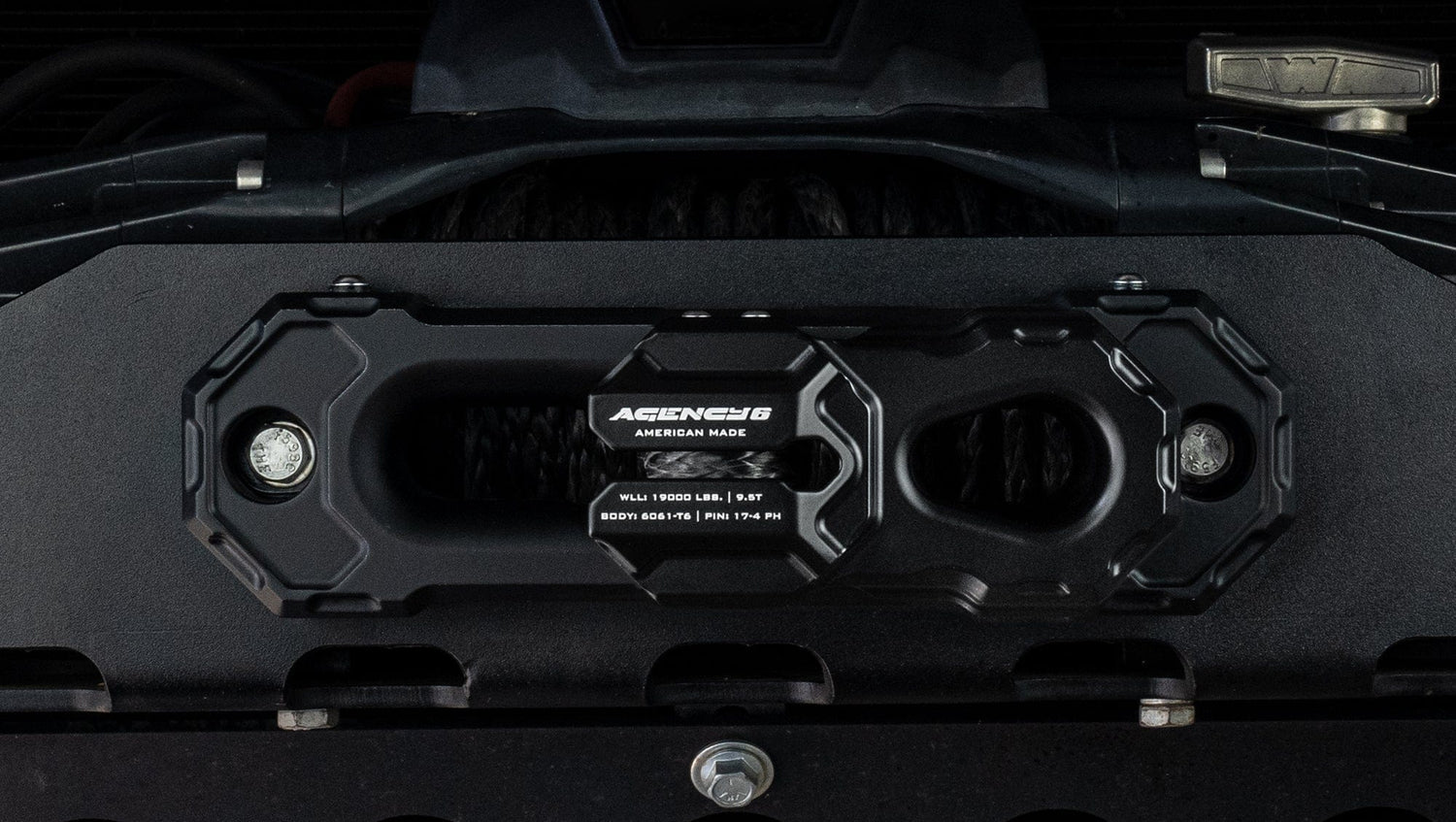 Agency6.com Off Road Adventure Agency 6™ Billet Winch Shackle - Black