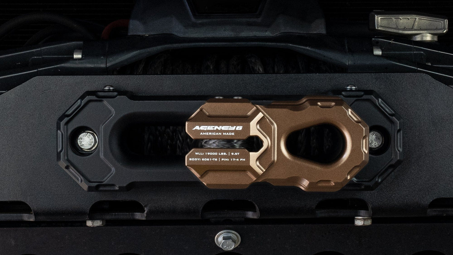 Agency6.com Off Road Adventure Agency 6™ Billet Winch Shackle - Bronze