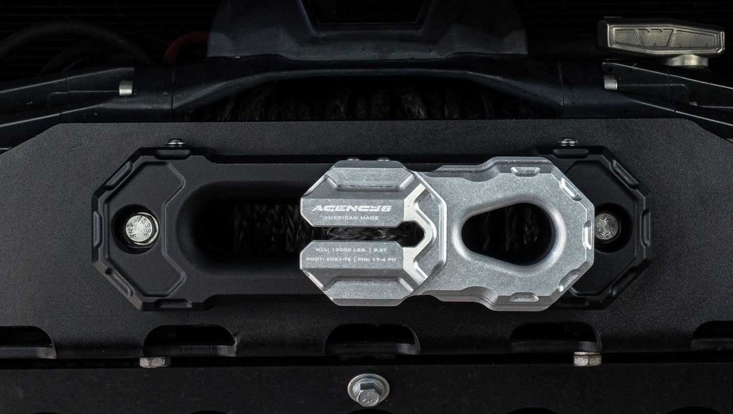 Agency6.com Off Road Adventure Agency 6™ Billet Winch Shackle - RAW