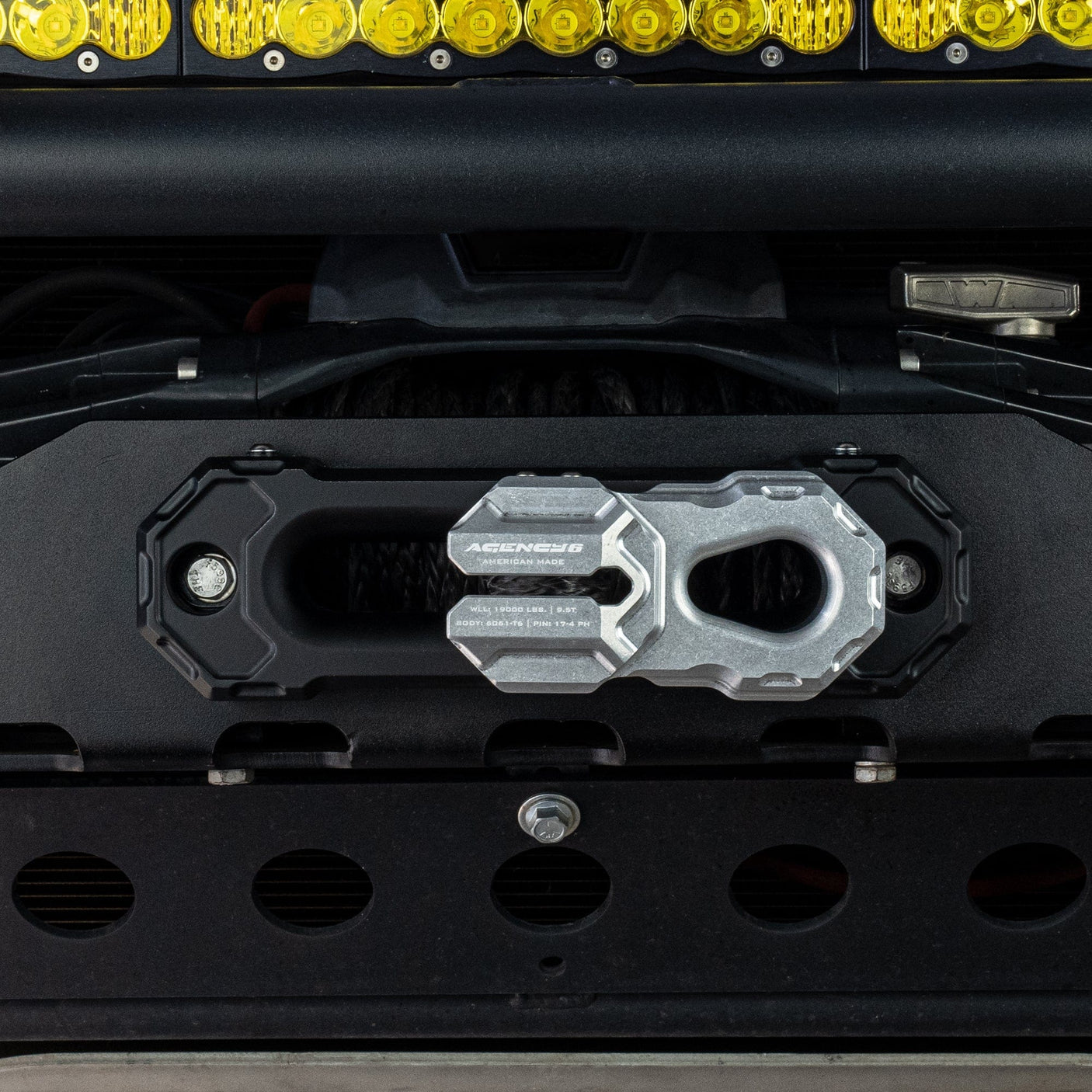 Agency6.com Off Road Adventure Agency 6™ Billet Winch Shackle - RAW