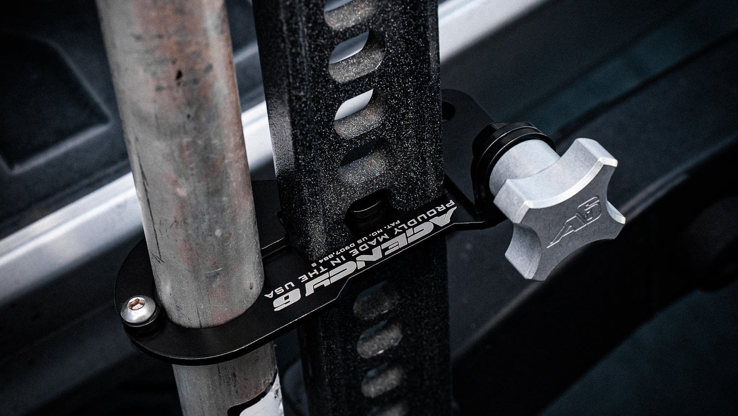 Agency6.com Off Road Adventure Agency 6™ Jack Handle Keeper for Hi-Lift Jacks - (Black Powder Coat)