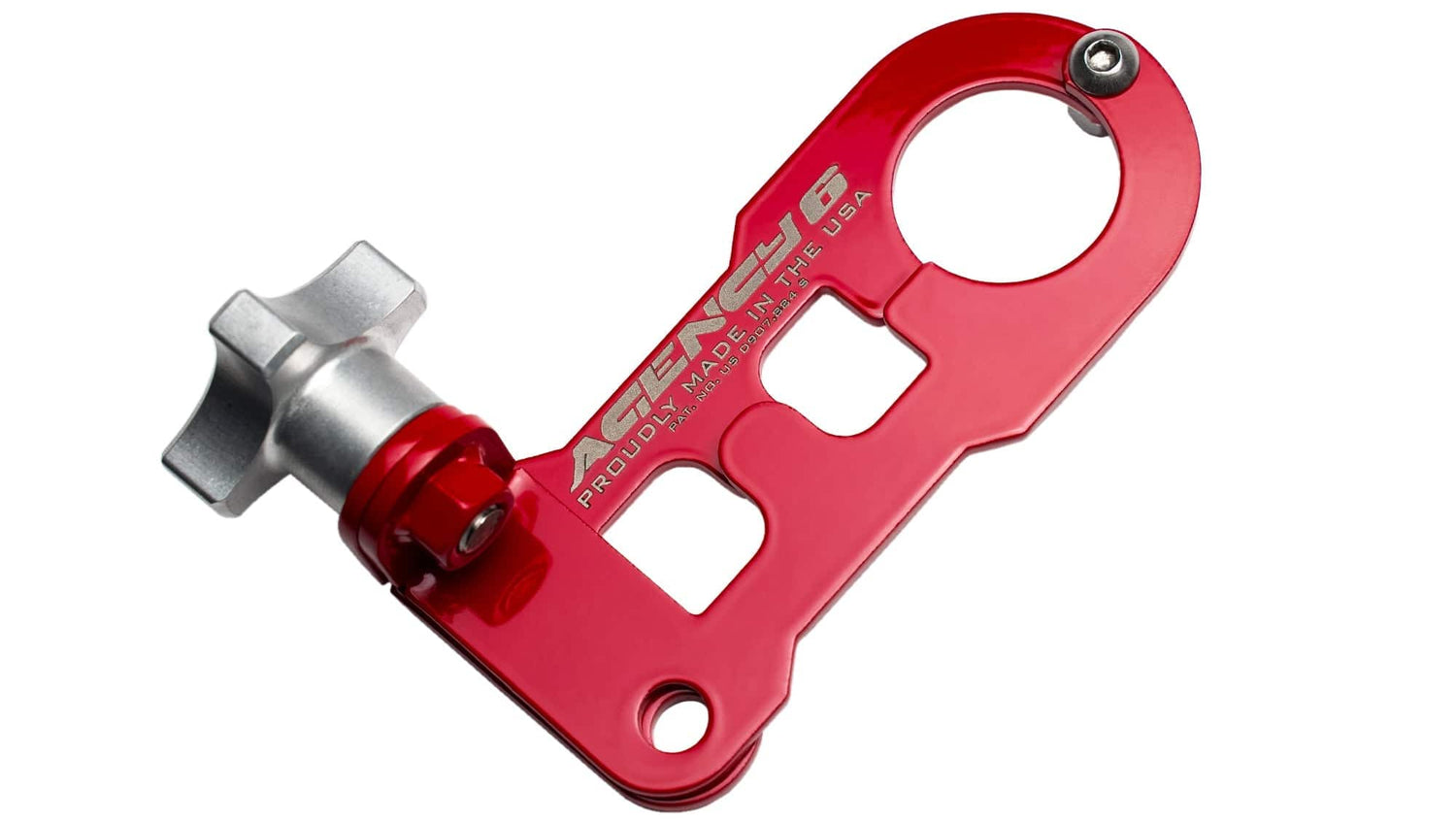 Agency6.com Off Road Adventure Agency 6™ Jack Handle Keeper for Hi-Lift Jacks - (Red)