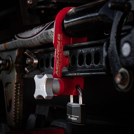 Agency6.com Off Road Adventure Agency 6™ Jack Handle Keeper for Hi-Lift Jacks - (Red)