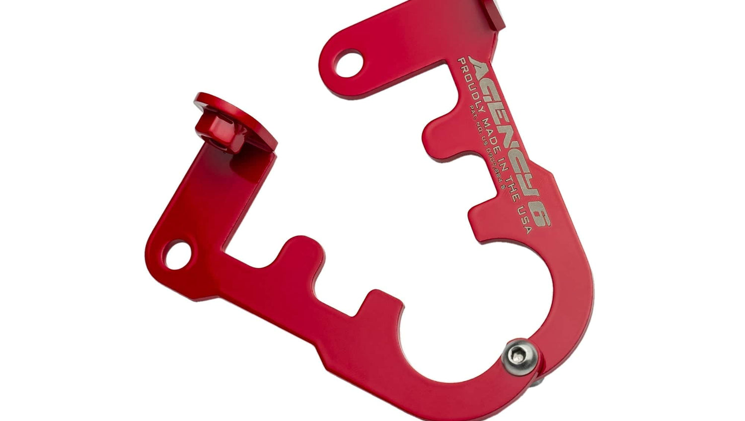 Agency6.com Off Road Adventure Agency 6™ Jack Handle Keeper for Hi-Lift Jacks - (Red)