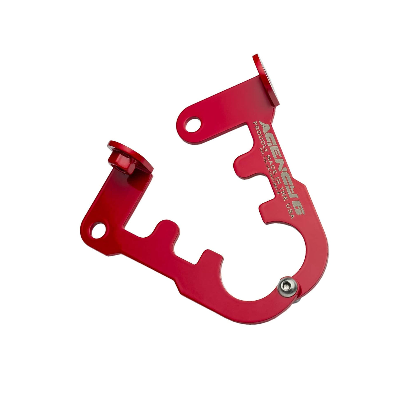 Agency6.com Off Road Adventure Agency 6™ Jack Handle Keeper for Hi-Lift Jacks - (Red)