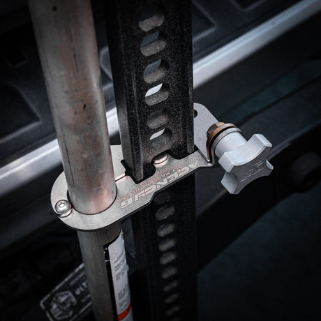 Agency6.com Off Road Adventure Agency 6™ Jack Handle Keeper for Hi-Lift Jacks - Stainless Steel (RAW)