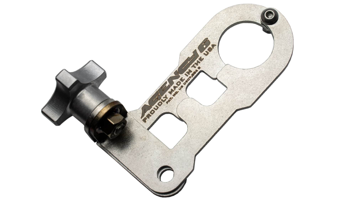 Agency6.com Off Road Adventure Agency 6™ Jack Handle Keeper for Hi-Lift Jacks - Stainless Steel (RAW)