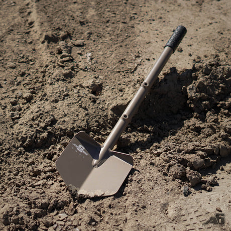 Agency6.com Off Road Adventure Agency 6™ Long Shovel - Powder Coat FLAT DARK EARTH (FDE)