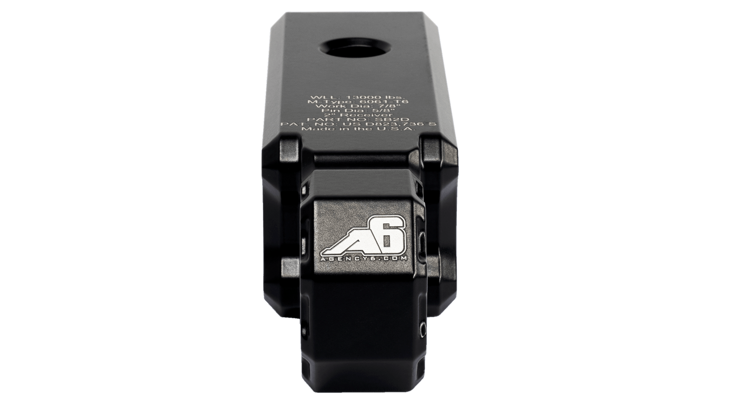 Agency6.com Off Road Adventure Agency 6™ Shackle Block 2" - Black