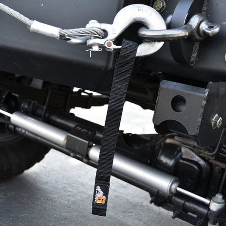 Agency6.com Off Road Adventure Agency 6™ WINCH HOOK Pull Strap - 1 inch wide