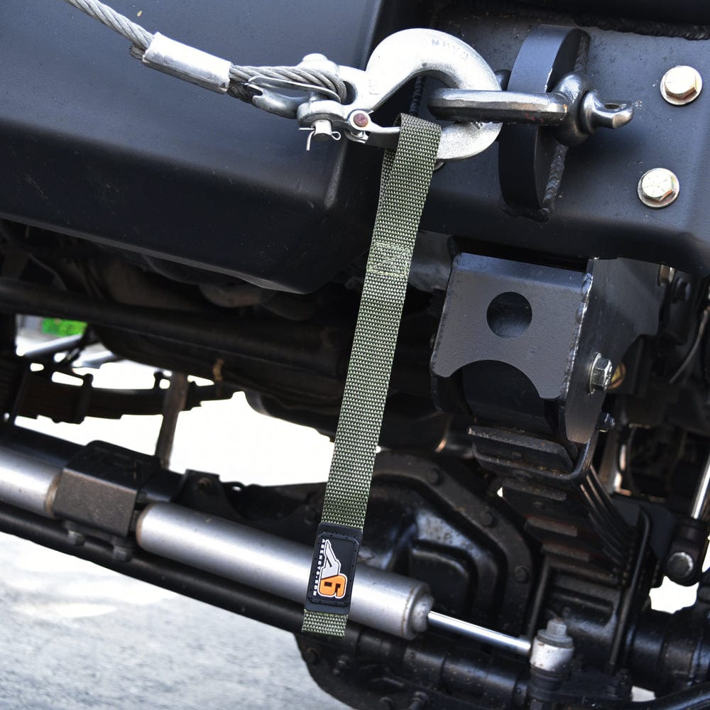 Agency6.com Off Road Adventure Agency 6™ WINCH HOOK Pull Strap - 1 inch wide