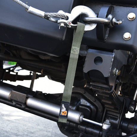 Agency6.com Off Road Adventure Agency 6™ WINCH HOOK Pull Strap - 1 inch wide