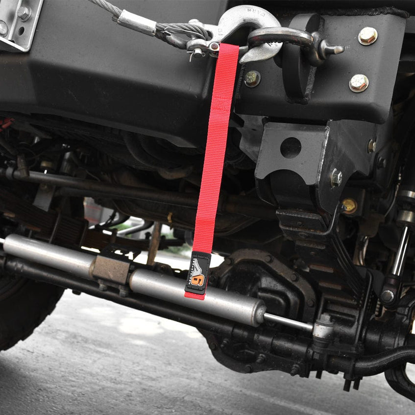 Agency6.com Off Road Adventure Agency 6™ WINCH HOOK Pull Strap - 1 inch wide