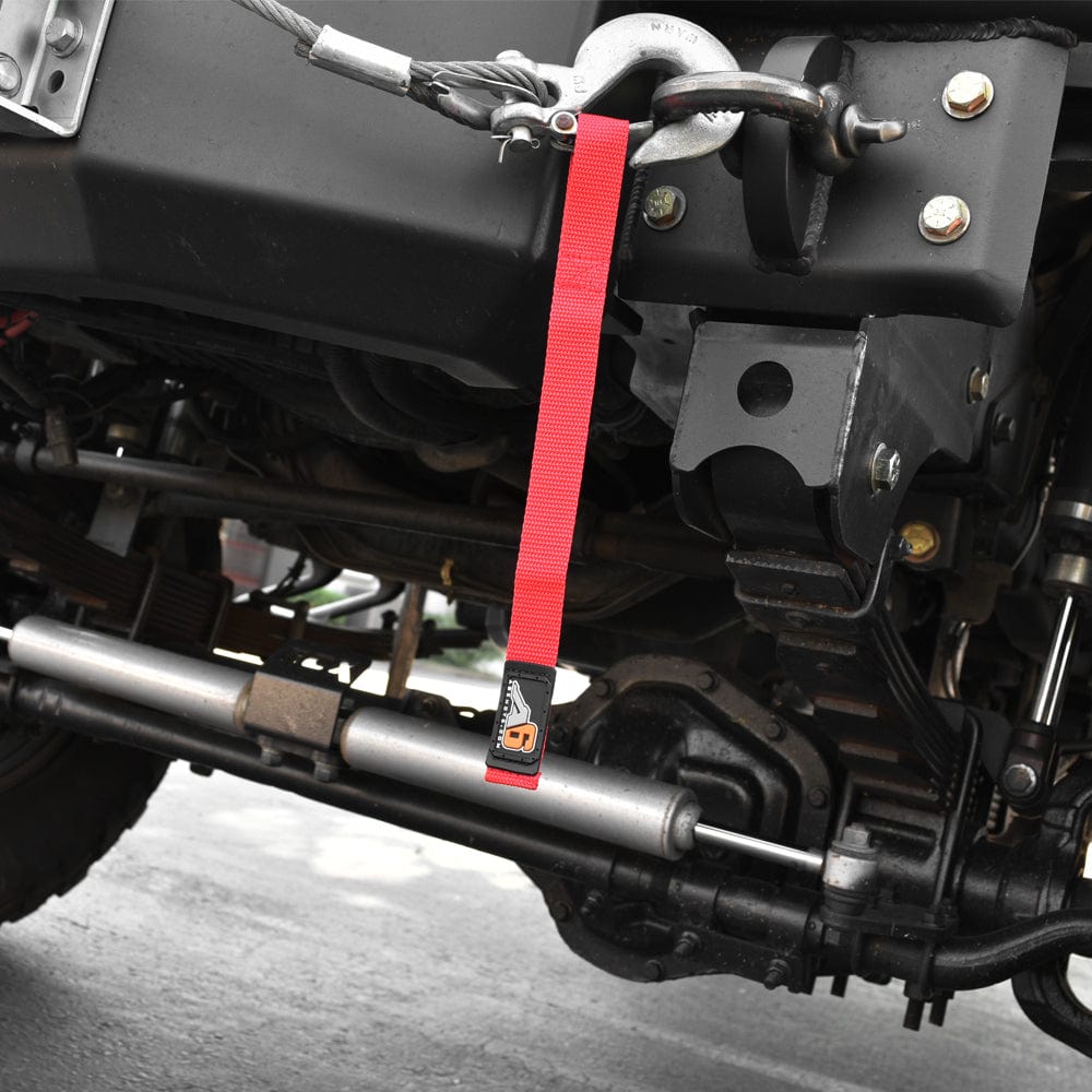 Agency6.com Off Road Adventure Agency 6™ WINCH HOOK Pull Strap - 1 inch wide