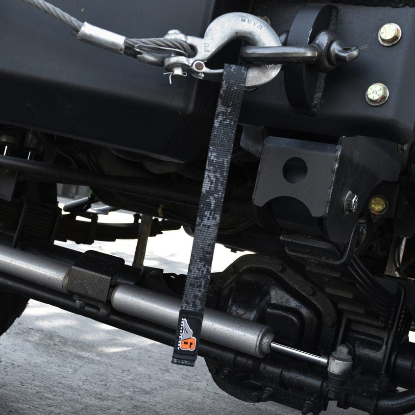 Agency6.com Off Road Adventure Agency 6™ WINCH HOOK Pull Strap - 1 inch wide