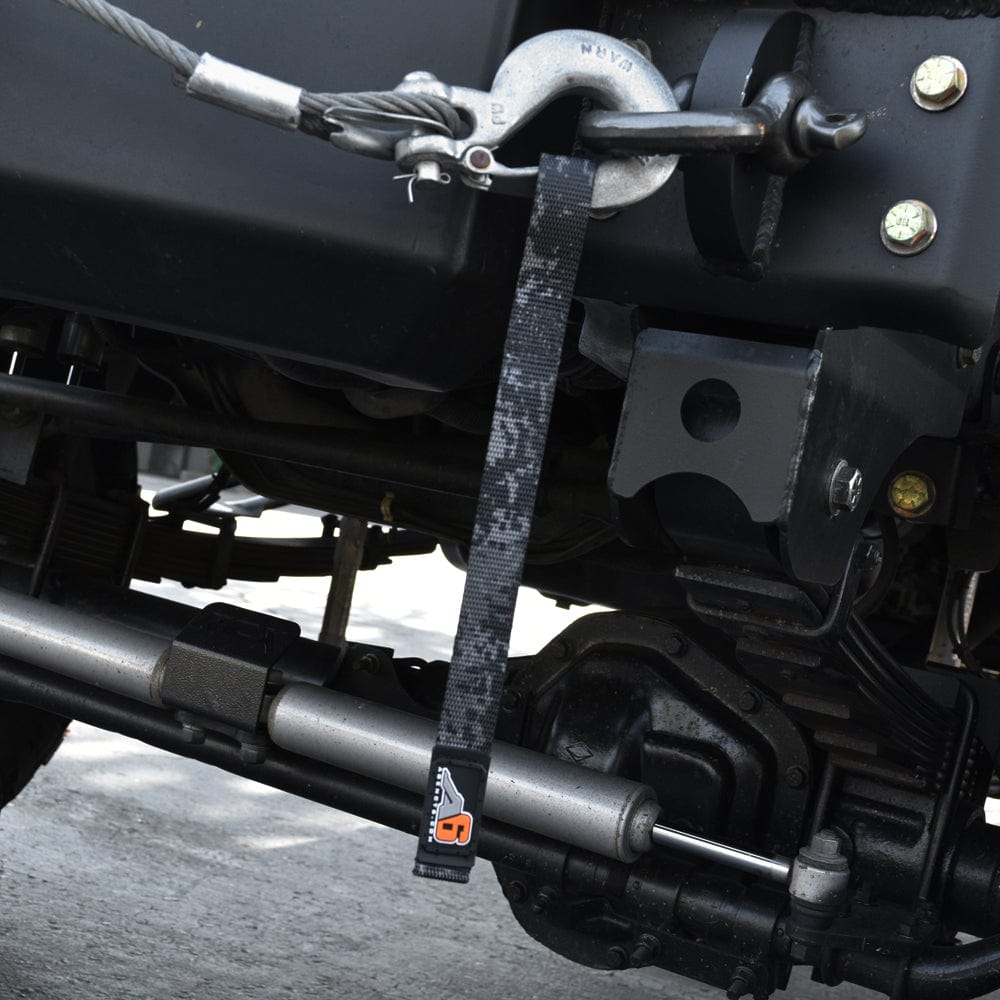 Agency6.com Off Road Adventure Agency 6™ WINCH HOOK Pull Strap - 1 inch wide