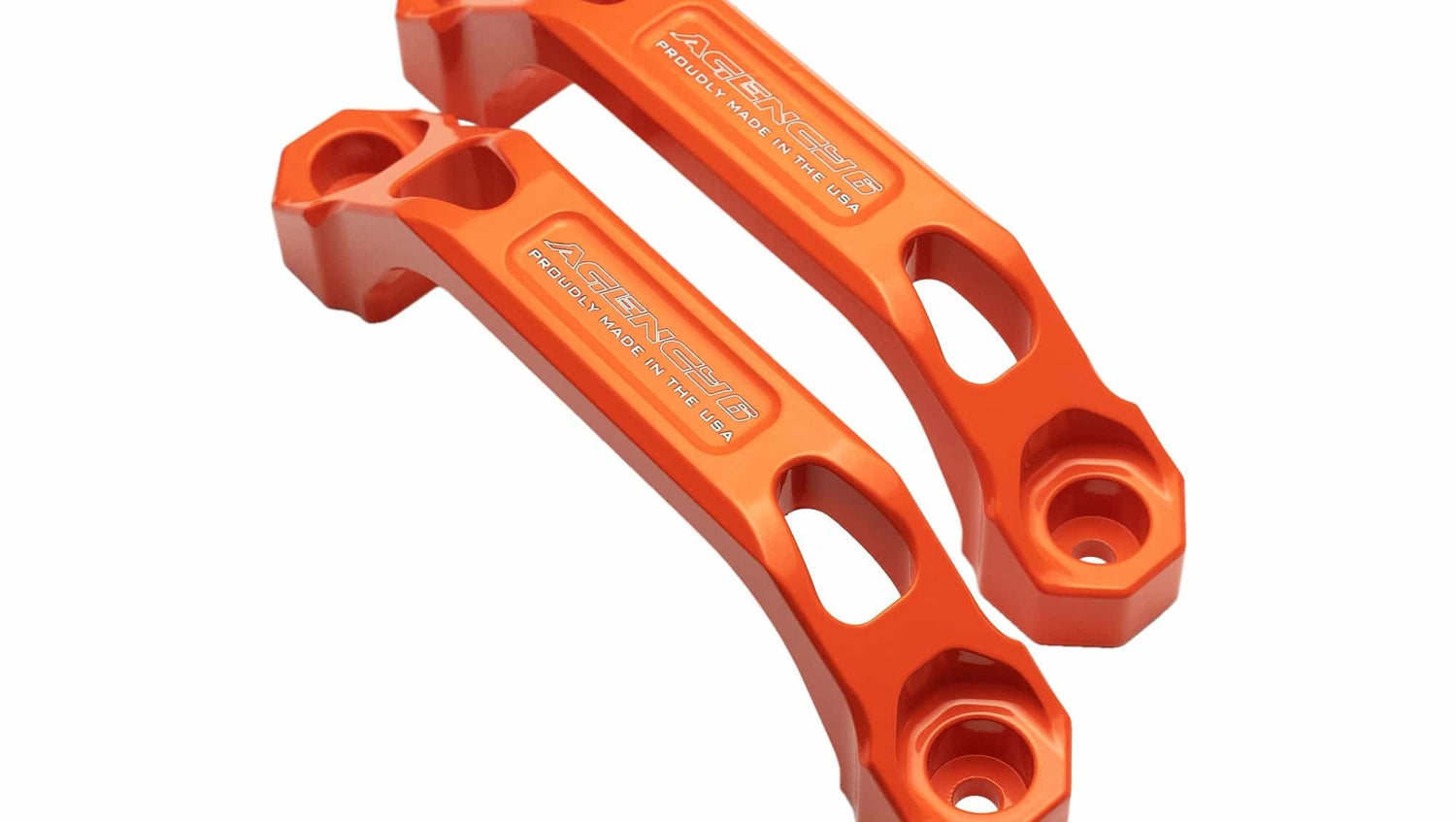 Agency6.com Off Road Adventure Orange Agency 6™ Billet Grab Handles - Pair