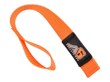 Agency6.com Off Road Adventure Orange Agency 6™ WINCH HOOK Pull Strap - 1 inch wide