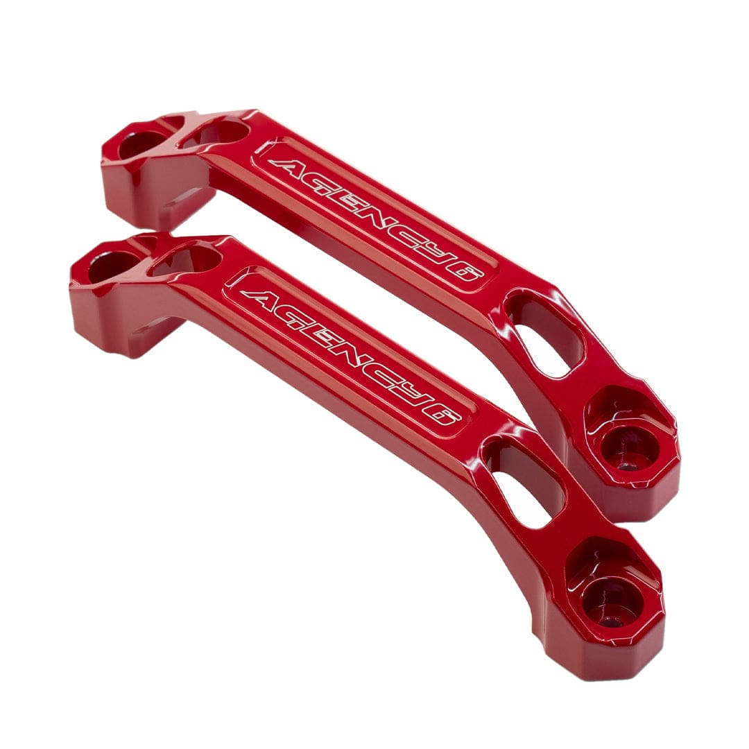 Agency6.com Off Road Adventure Red Agency 6™ Billet Grab Handles - Pair