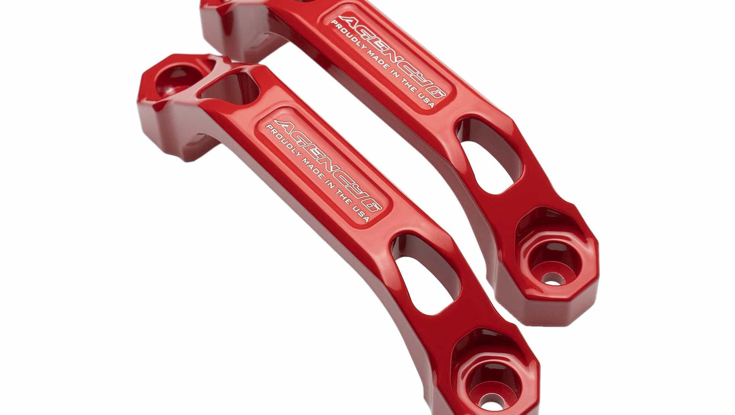 Agency6.com Off Road Adventure Red Agency 6™ Billet Grab Handles - Pair