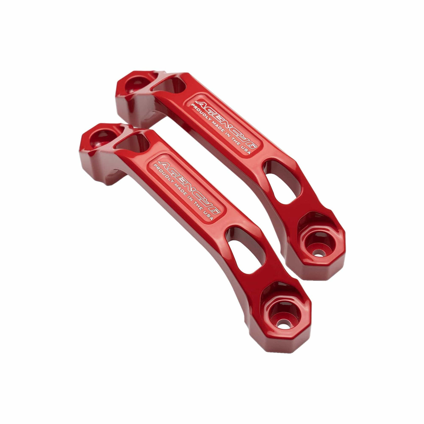 Agency6.com Off Road Adventure Red Agency 6™ Billet Grab Handles - Pair