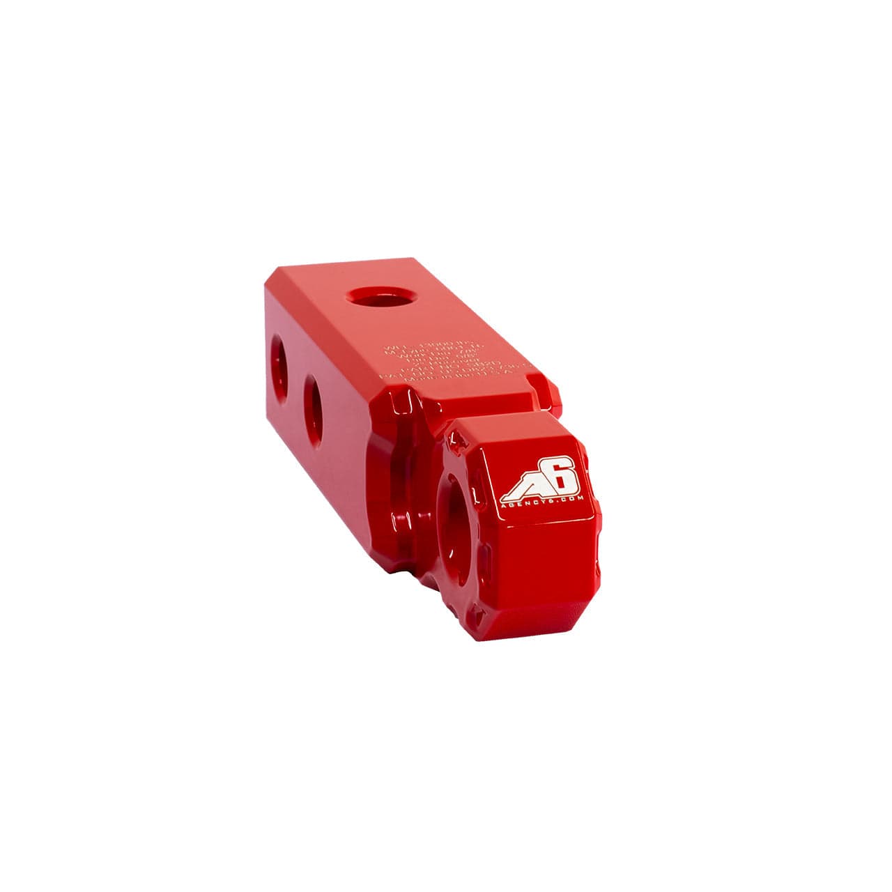 Agency6.com Off Road Adventure Red Agency 6™ Shackle Block 2"