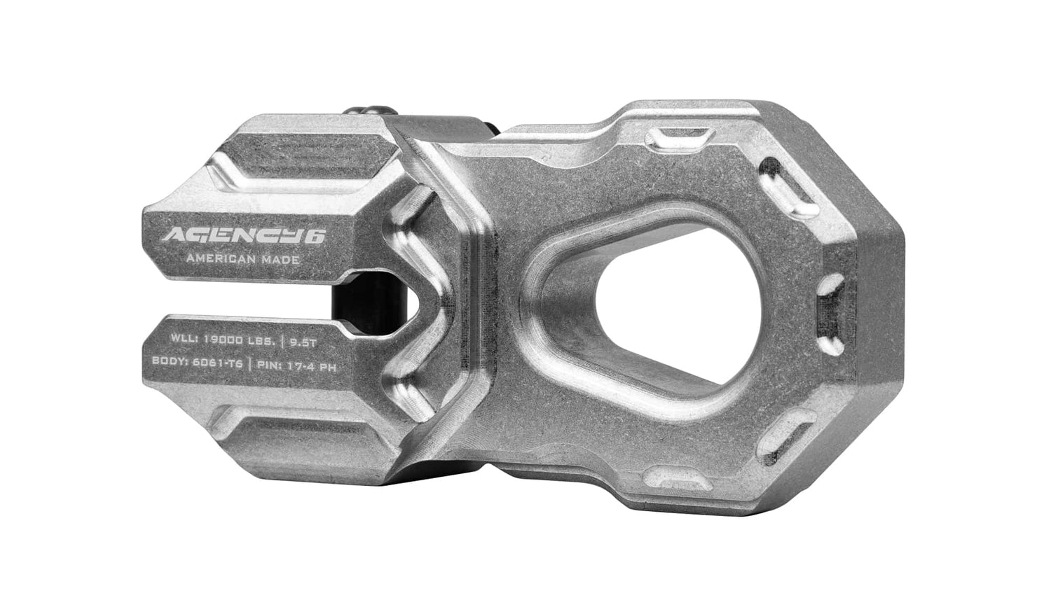 Agency6.com Raw Agency 6™ Billet Winch Shackle