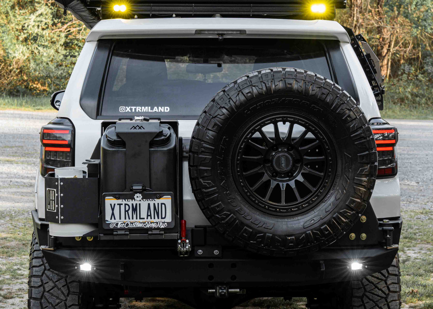 Backwoods Adventure Mods Fuel Storage Jerry's Can Holder - Dual Universal Jerry Can Carrier