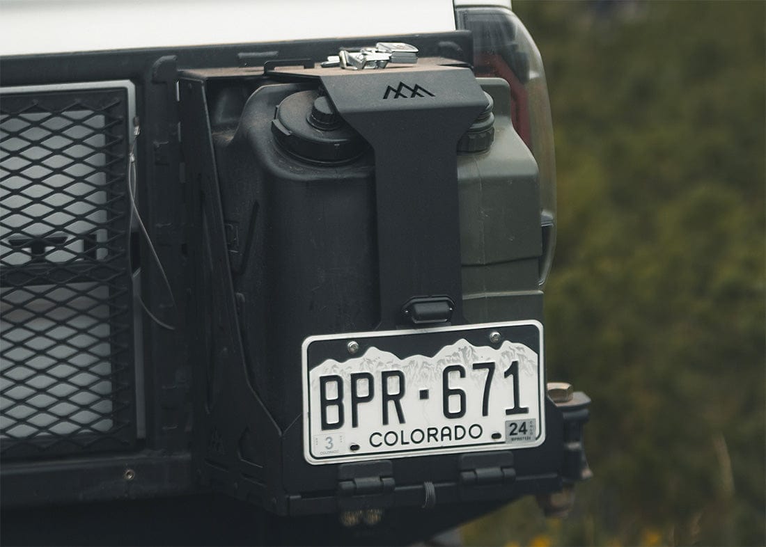 Backwoods Adventure Mods Fuel Storage Jerry's Can Holder - Dual Universal Jerry Can Carrier