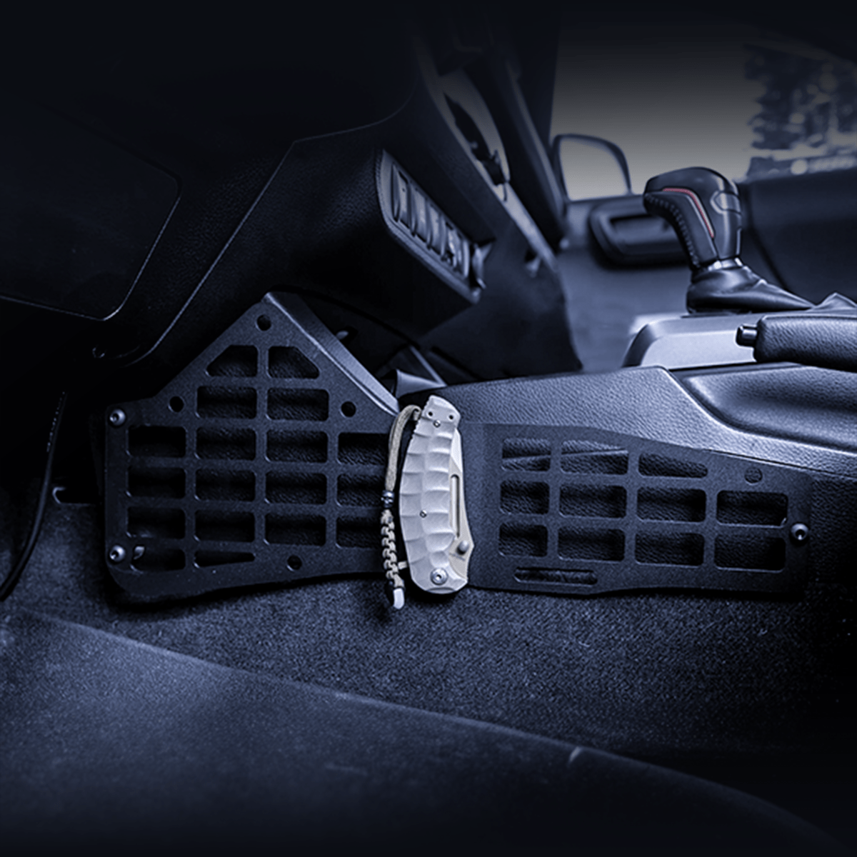 Cali Raised LED Bed Accessories/MOLLE Center Console MOLLE Panels For 2005-2023 Toyota Tacoma