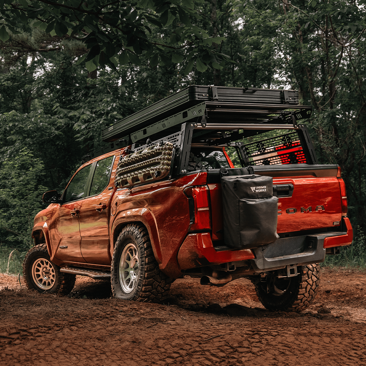 Cali Raised LED Bed Rack Roof Rack For 2005-2025 Toyota Tacoma