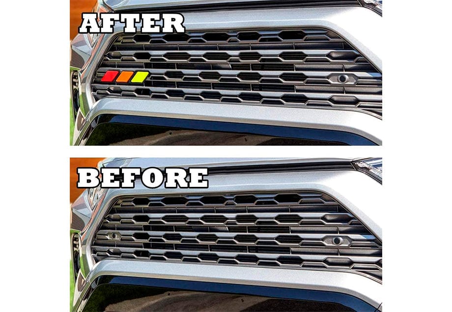 Cali Raised LED Exterior Accessories 4Runner, Tacoma, Tundra, Tri-Color Badge Emblem Decoration