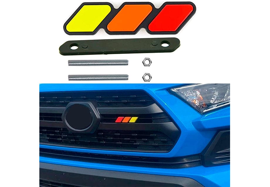 Cali Raised LED Exterior Accessories 4Runner, Tacoma, Tundra, Tri-Color Badge Emblem Decoration