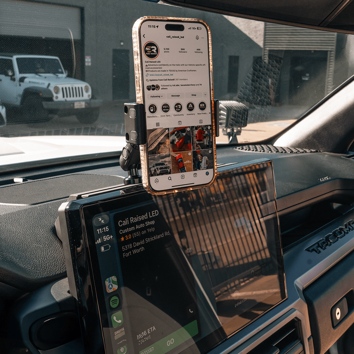 Cali Raised LED Interior Accessories Dash Mount For 2024+ Toyota Tacoma