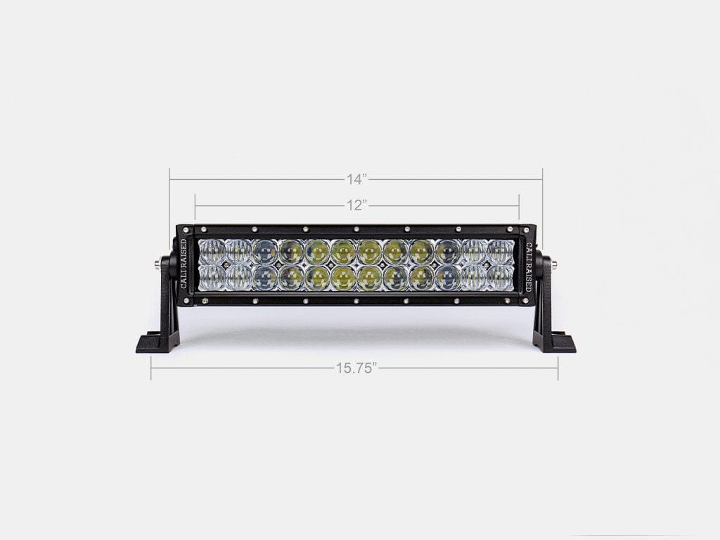 Cali Raised LED LED Light Bars 14" Dual Row 5D Optic OSRAM LED Bar