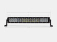 Cali Raised LED LED Light Bars 22" Dual Row 5D Optic OSRAM LED Bar