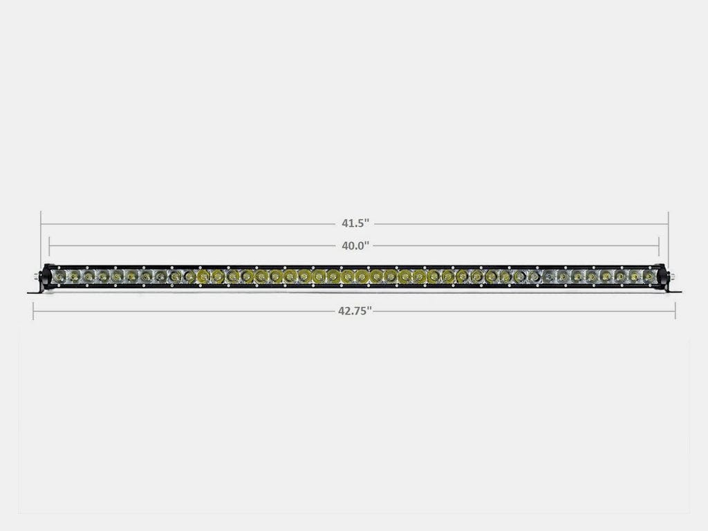 Cali Raised LED LED Light Bars 42" Slim Single Row LED Bar (Amber)