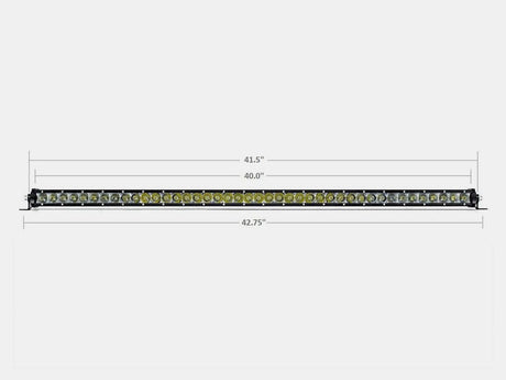 Cali Raised LED LED Light Bars 42" Slim Single Row LED Bar (Amber)