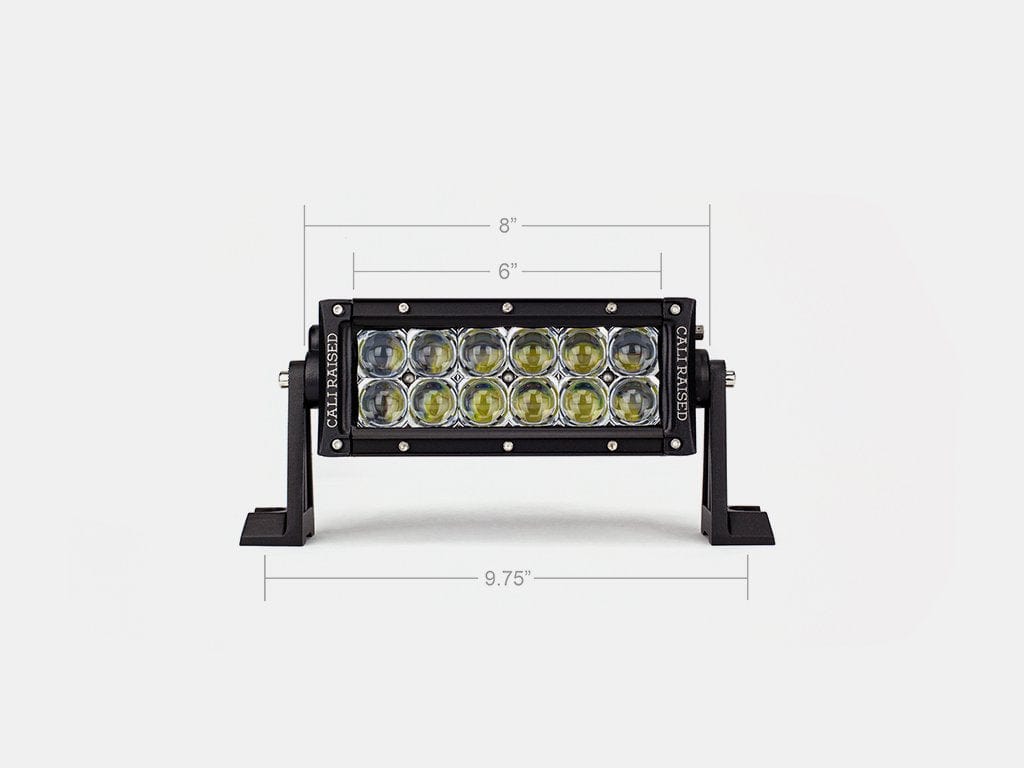 Cali Raised LED LED Light Bars 8" Dual Row 5D Optic OSRAM LED Bar