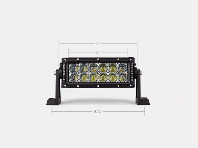 Cali Raised LED LED Light Bars 8" Dual Row 5D Optic OSRAM LED Bar