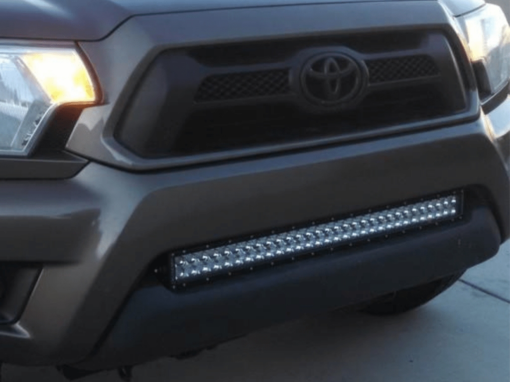 Cali Raised LED LED Light Mount Kits 32" Lower Bumper Flush LED Light Bar Brackets Kit For 2005-2015 Toyota Tacoma