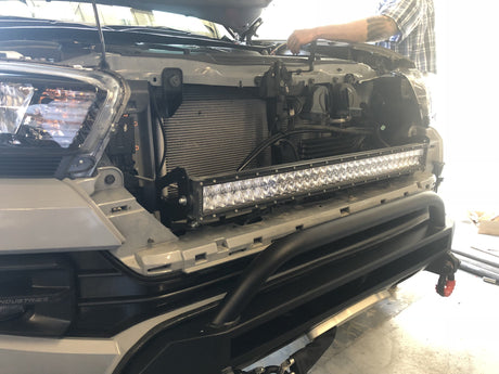 Cali Raised LED LED Light Mount Kits 32" Upper Grille LED Light Bar Brackets Kit For 2016-2023 Toyota Tacoma