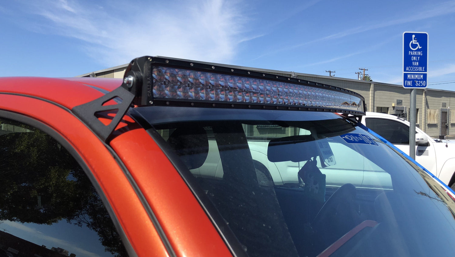Cali Raised LED LED Light Mount Kits 52" Curved LED Light Bar Roof Brackets Kit For 2005-2023 Toyota Tacoma