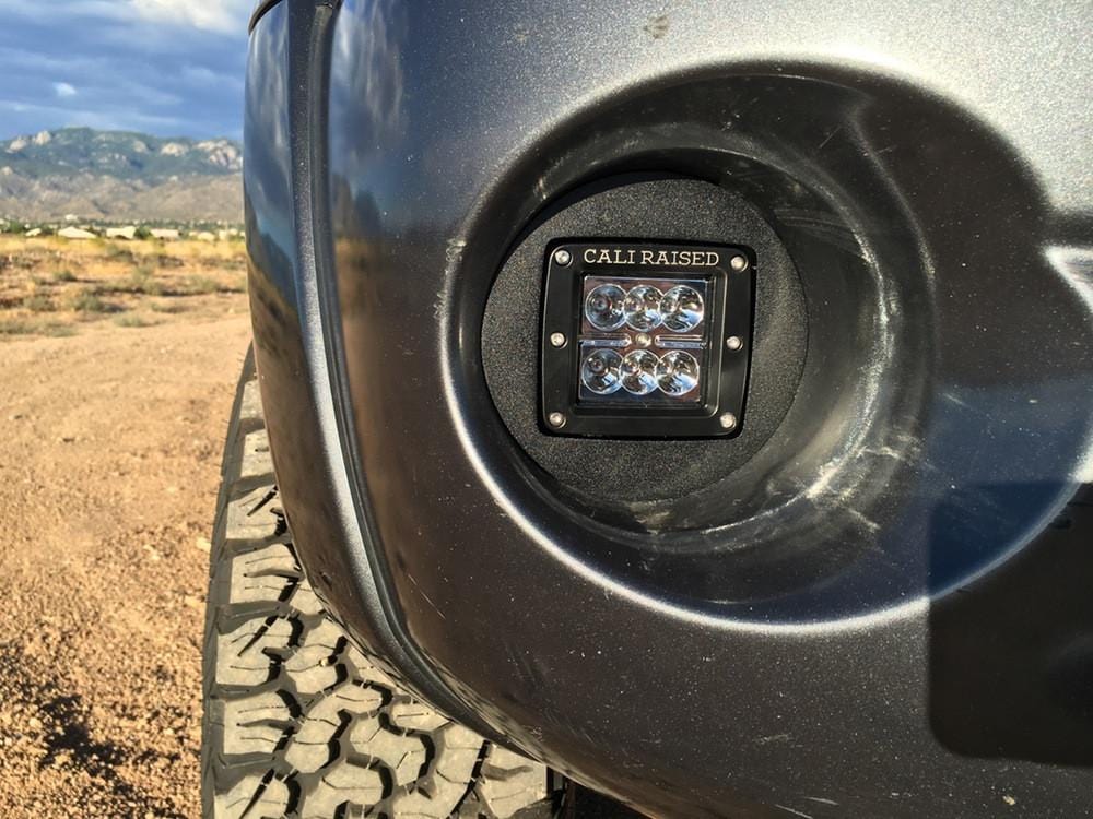 Cali Raised LED LED Light Mount Kits LED Fog Light Pod Replacements Brackets Kit For 2005-2011 Toyota Tacoma