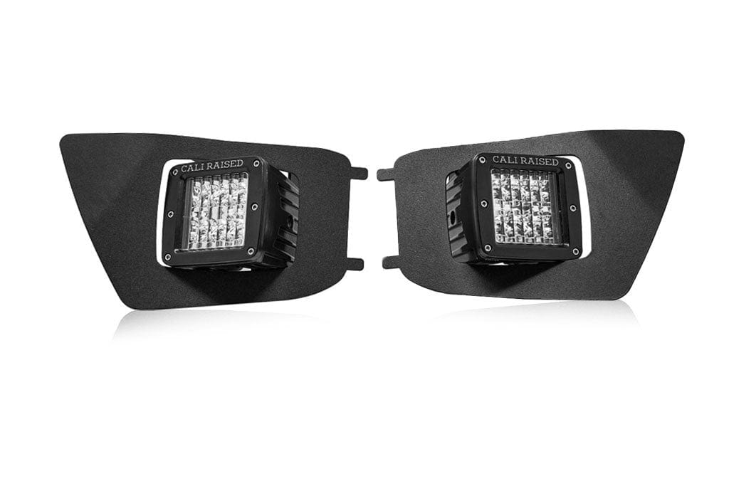 Cali Raised LED LED Light Mount Kits LED Fog Light Pod Replacements Brackets Kit For 2012-2015 Toyota Tacoma