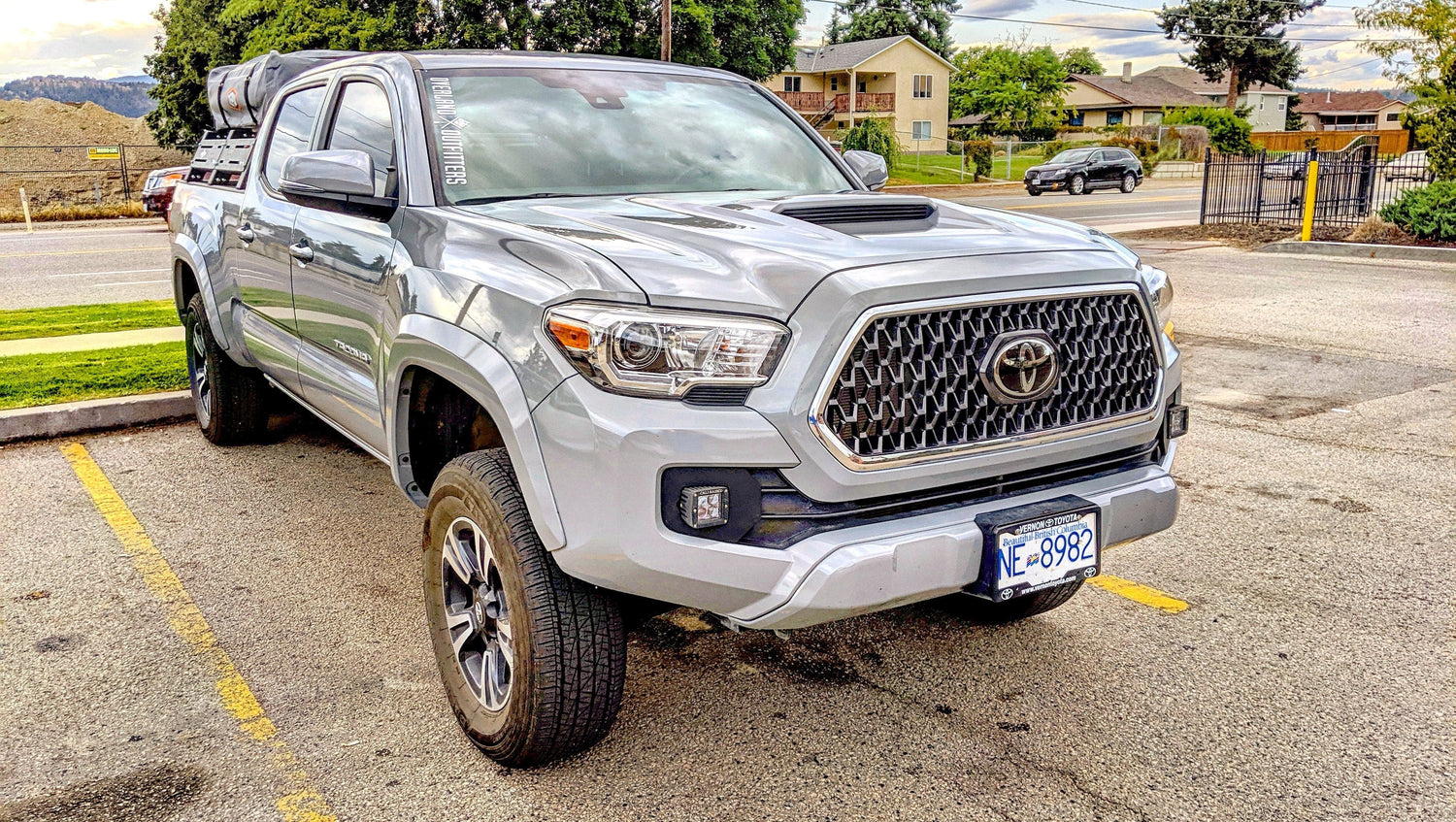 Cali Raised LED LED Light Mount Kits LED Fog Light Pod Replacements Brackets Kit For 2016-2023 Toyota Tacoma